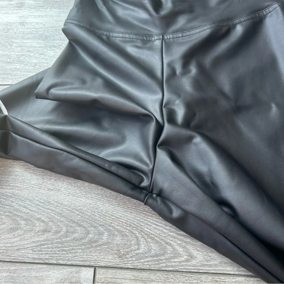 Jazzamatazz Faux  Leather Cut Out Dance Costumes Leggings - Picture 6 of 8